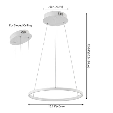 Brice Modern Contemporary Iron Integrated LED Pendant